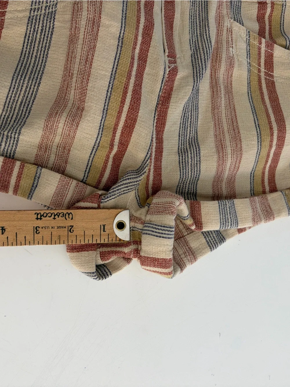 Free People Topanga Tan Combo Striped Paperbag Waist Shorts Size Small NWT